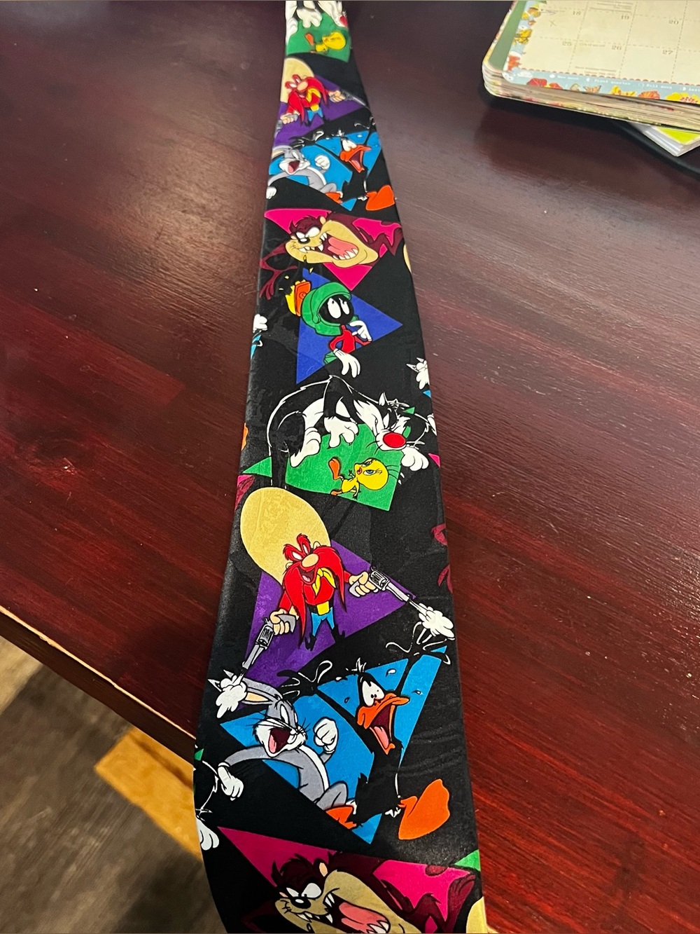vintage Looney Tunes mania mens tie comic fun